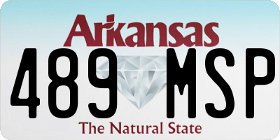 AR license plate 489MSP