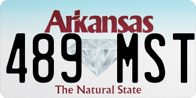 AR license plate 489MST