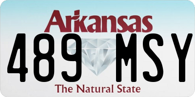 AR license plate 489MSY