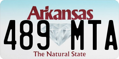 AR license plate 489MTA