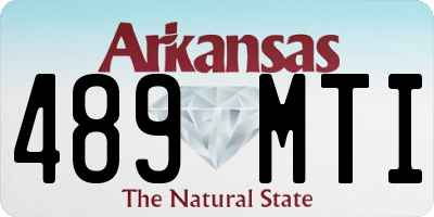 AR license plate 489MTI