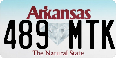 AR license plate 489MTK