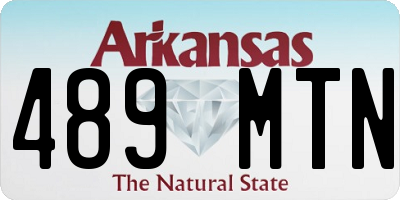 AR license plate 489MTN