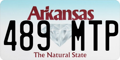 AR license plate 489MTP
