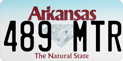 AR license plate 489MTR