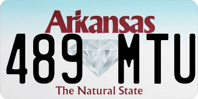 AR license plate 489MTU