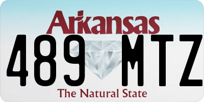 AR license plate 489MTZ