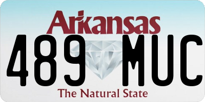 AR license plate 489MUC