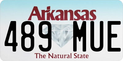 AR license plate 489MUE
