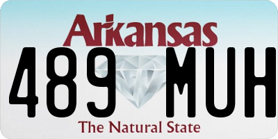 AR license plate 489MUH
