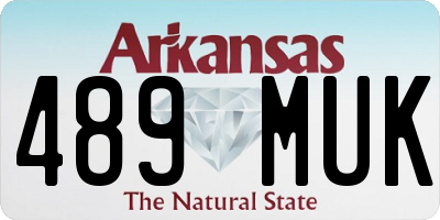AR license plate 489MUK