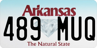 AR license plate 489MUQ