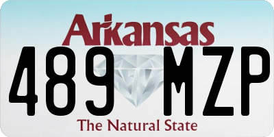 AR license plate 489MZP