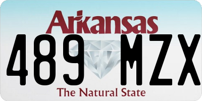 AR license plate 489MZX