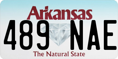 AR license plate 489NAE