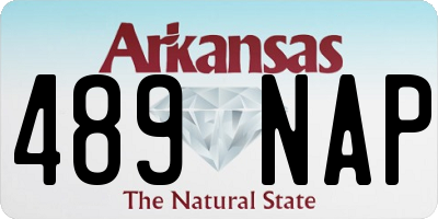 AR license plate 489NAP
