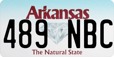 AR license plate 489NBC