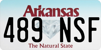 AR license plate 489NSF