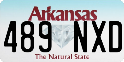 AR license plate 489NXD