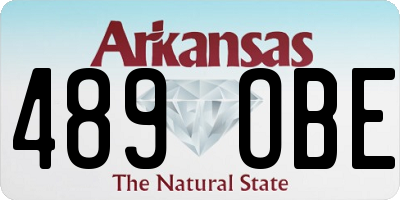 AR license plate 489OBE