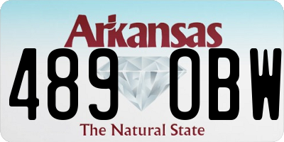 AR license plate 489OBW