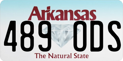 AR license plate 489ODS