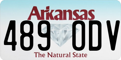 AR license plate 489ODV