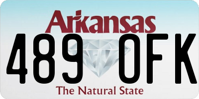 AR license plate 489OFK