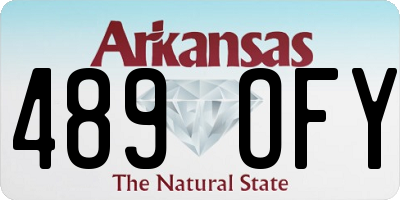AR license plate 489OFY