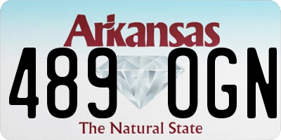 AR license plate 489OGN