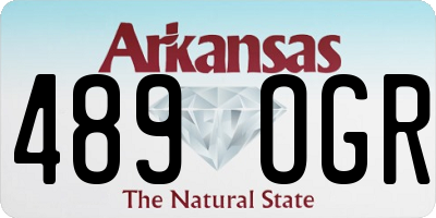AR license plate 489OGR