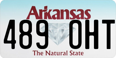 AR license plate 489OHT