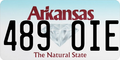 AR license plate 489OIE