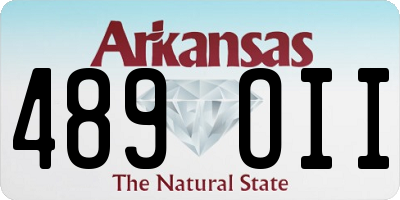 AR license plate 489OII