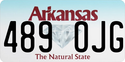 AR license plate 489OJG