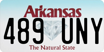 AR license plate 489UNY