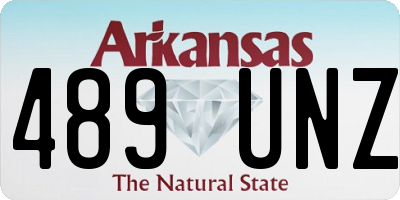 AR license plate 489UNZ