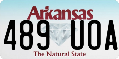 AR license plate 489UOA