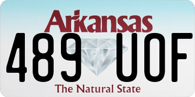 AR license plate 489UOF