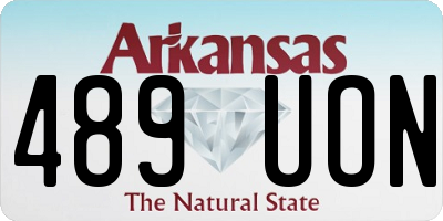 AR license plate 489UON