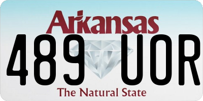 AR license plate 489UOR