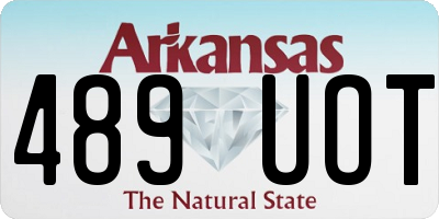 AR license plate 489UOT