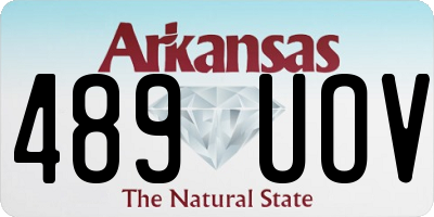 AR license plate 489UOV