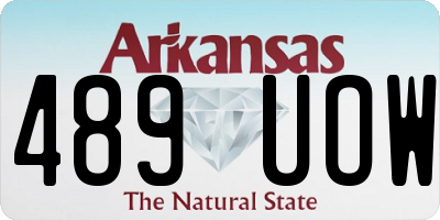 AR license plate 489UOW