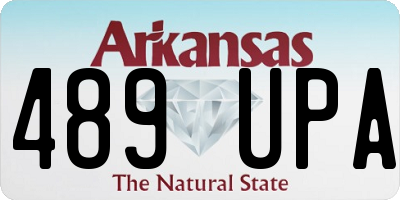 AR license plate 489UPA