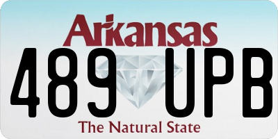 AR license plate 489UPB