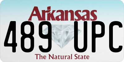 AR license plate 489UPC