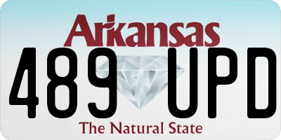AR license plate 489UPD