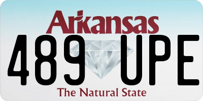 AR license plate 489UPE