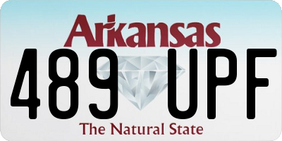 AR license plate 489UPF